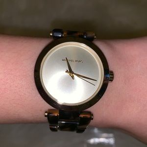 Michael Kors Watch Tortoise and Gold
